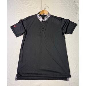 Iliac Golf Polo Shirt Men's size XL  Performance Outdoor golf short sleeve black